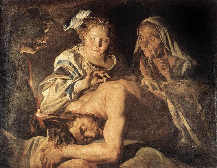Matthias Stomer Samson and Delilah France oil painting art